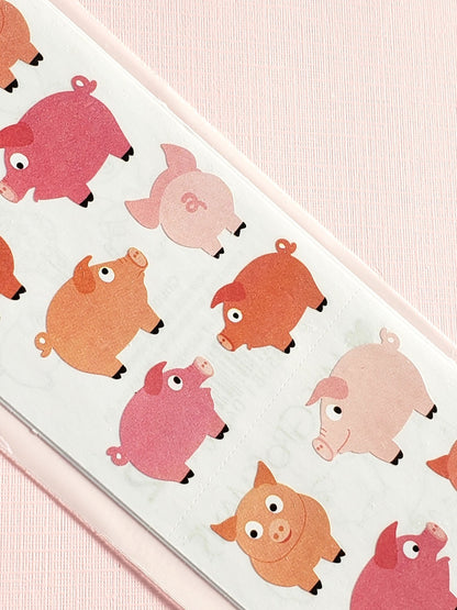 Mrs Grossman's chubby pig stickers closeup