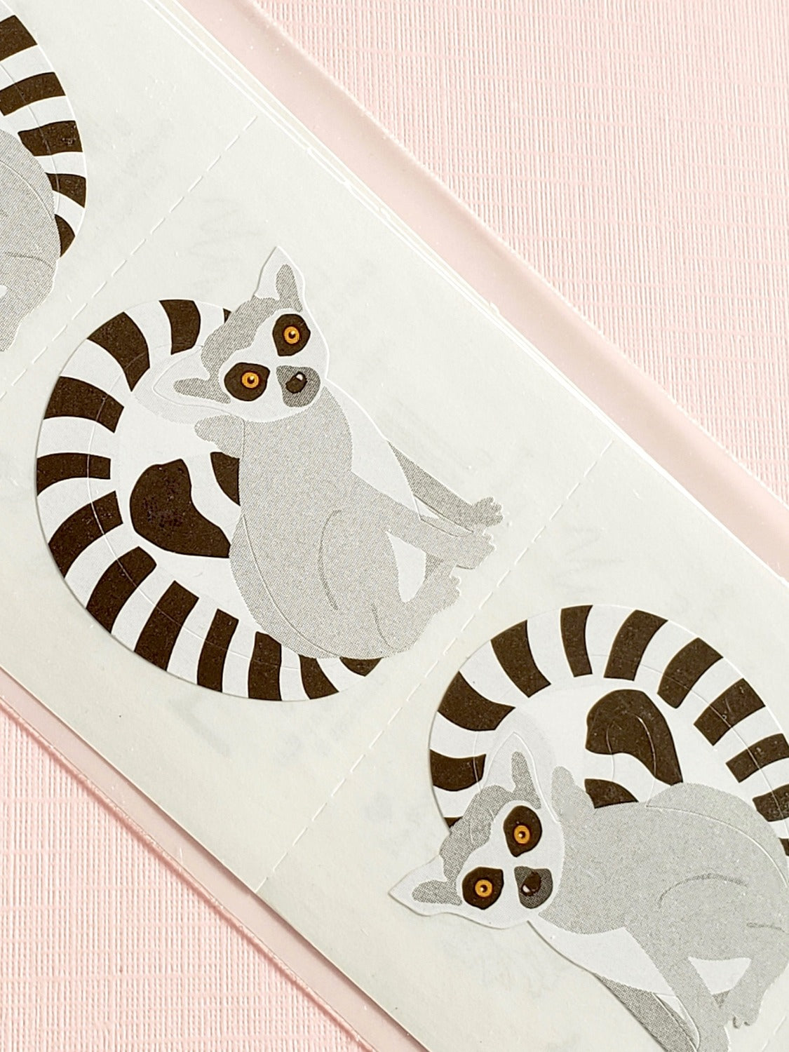 Mrs Grossman's lively lemur stickers closeup