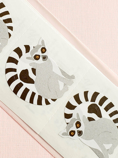 Mrs Grossman's lively lemur stickers closeup
