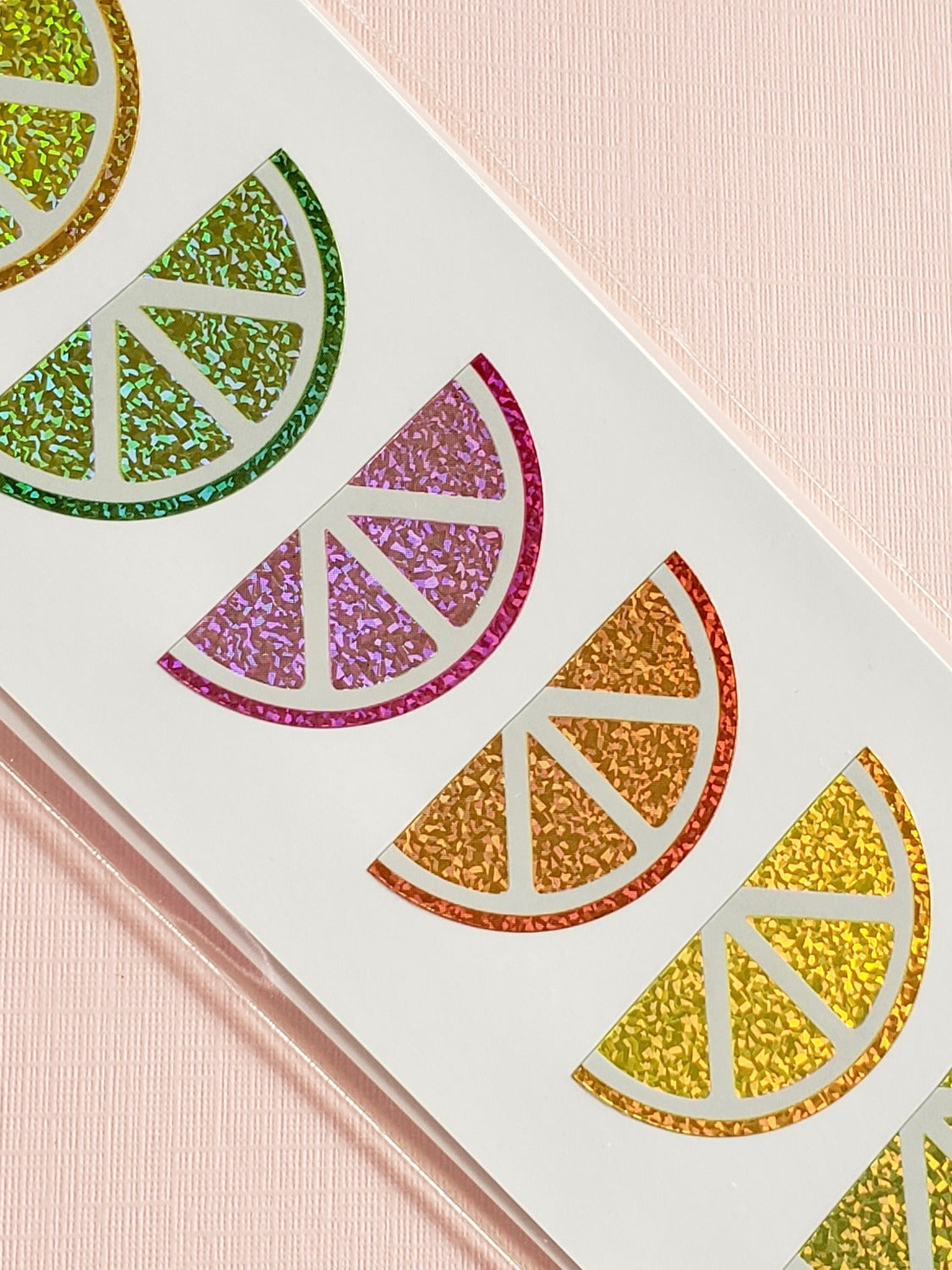 Mrs Grossman's citrus slices stickers closeup