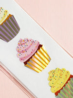 Mrs Grossman's shiny pastel cupcake sticker closeup