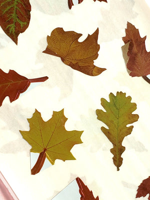 Mrs Grossman's Falling Leaves metallic stickers closeup