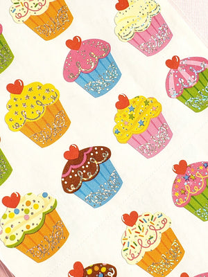Mrs Grossman's cupcake bonanza sticker closeup