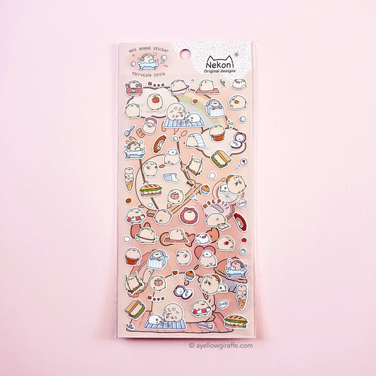 Nekoni Stickers: Mini Pigs