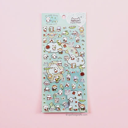 Nekoni Stickers: Mini Pandas