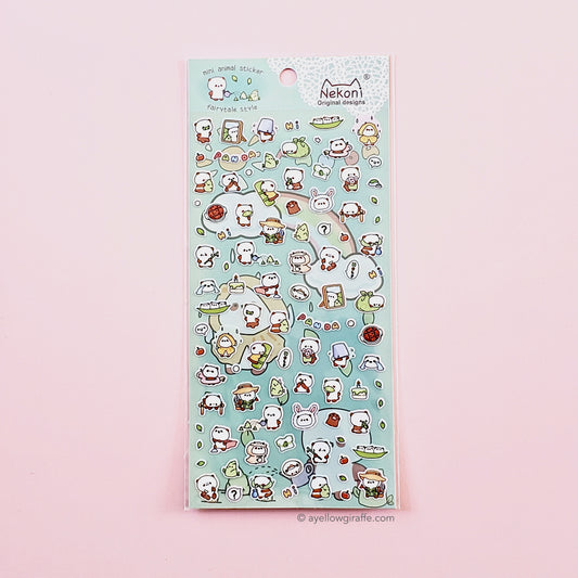 Nekoni Stickers: Mini Pandas
