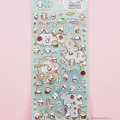 Nekoni Stickers: Mini Pandas