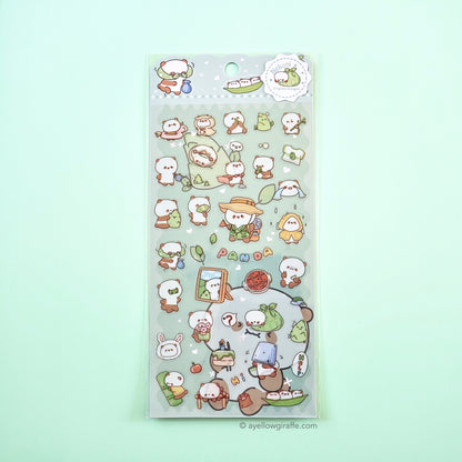 Nekoni Stickers: Pandas