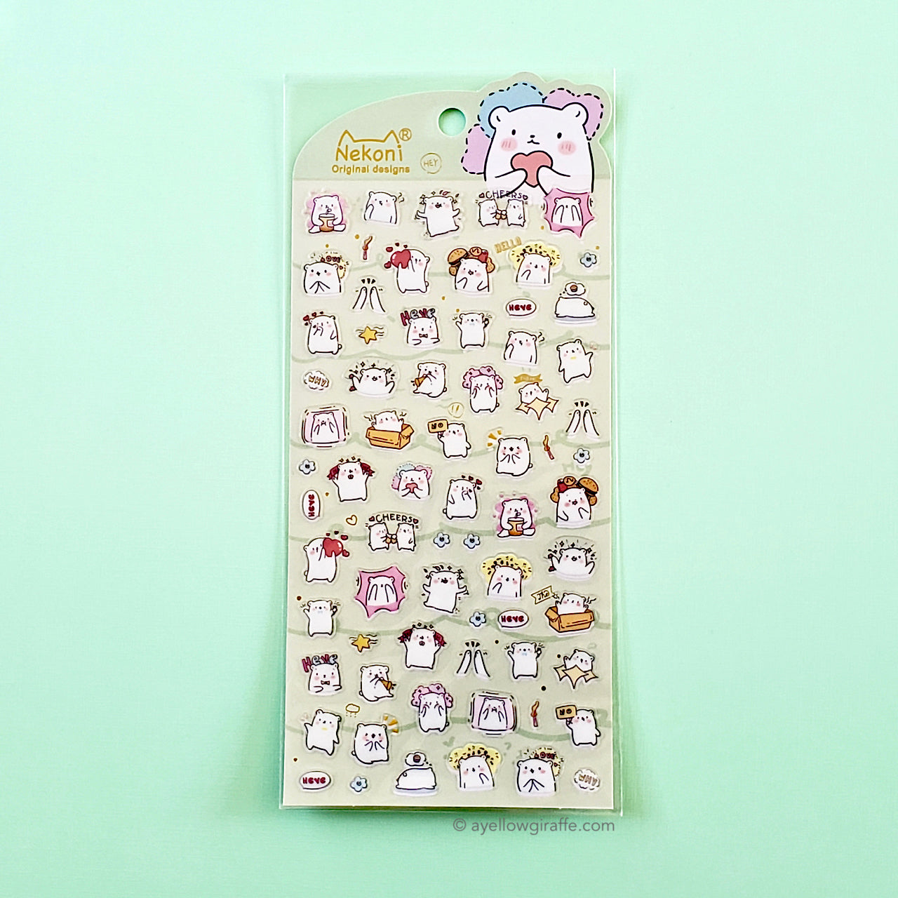 Nekoni Stickers: Polar Bears