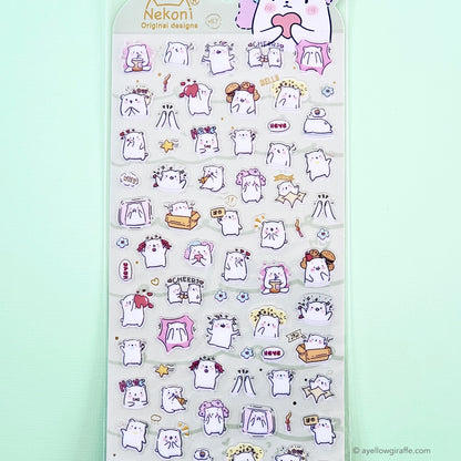 Nekoni Stickers: Polar Bears