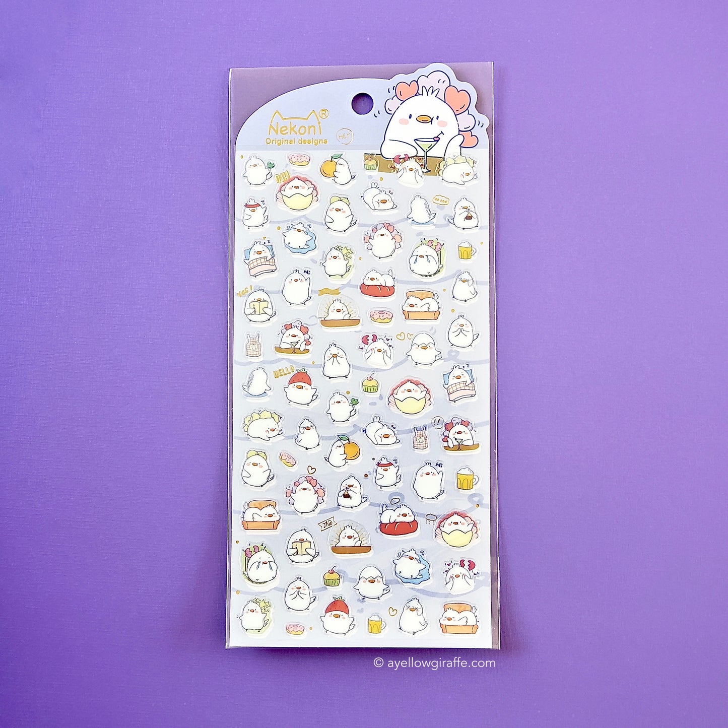 Nekoni Stickers: Little Chicks