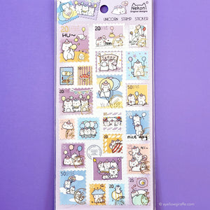 Nekoni Stickers: Unicorn Stamps