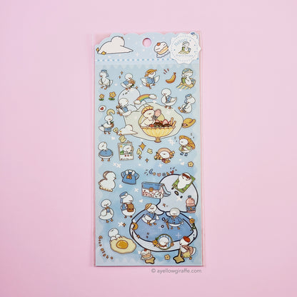 nekoni japan stickers cute ducks