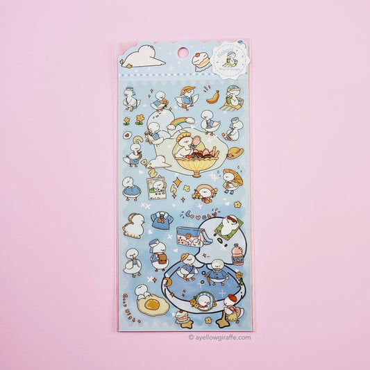 nekoni japan stickers cute ducks