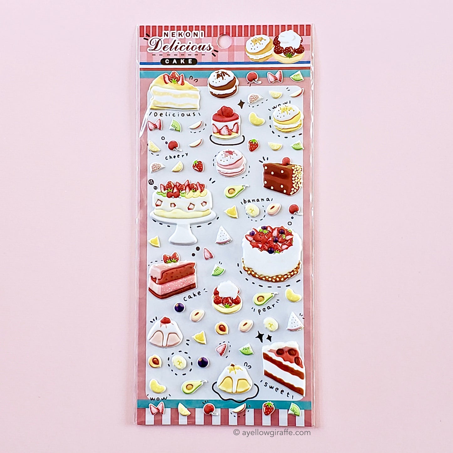Cake Puffy Stickers