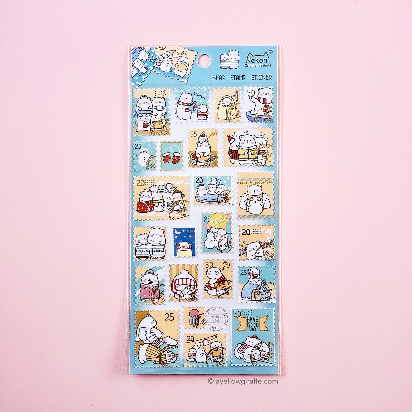 Polar Bear Stamp Stickers