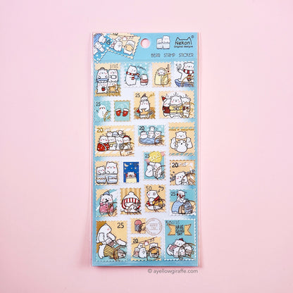 Polar Bear Stamp Stickers