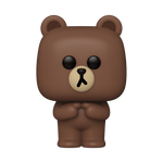 Funko Pop Line Friends Brown stock front view