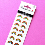 Mrs Grossman's sparkly small rainbow stickers