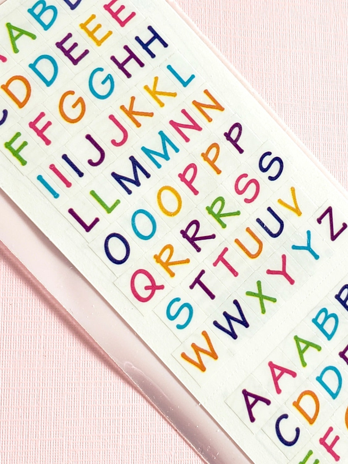 Mrs Grossman's Alphabitsy alphabet stickers closeup