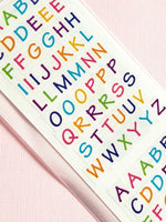 Mrs Grossman's Alphabitsy alphabet stickers closeup