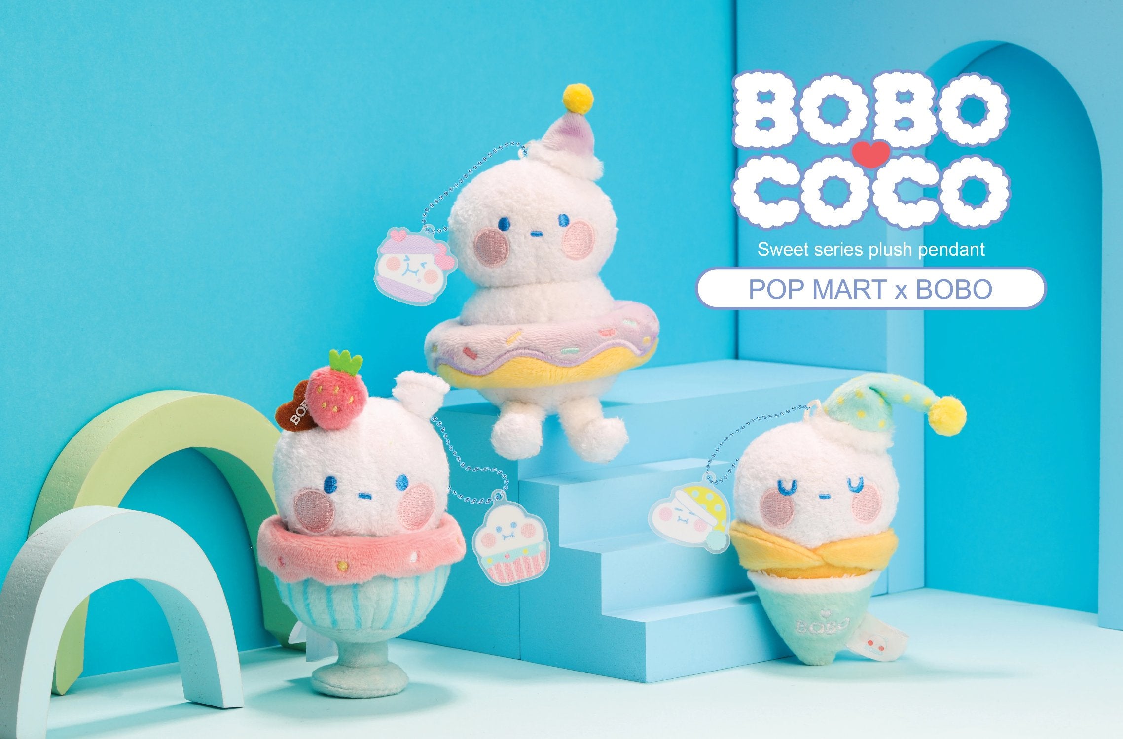 Pop Mart Bobo & Coco Sweet Blind Box Doughnut, Sundae, and Waffle Cone