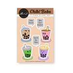 Chibi Boba Sticker Sheet