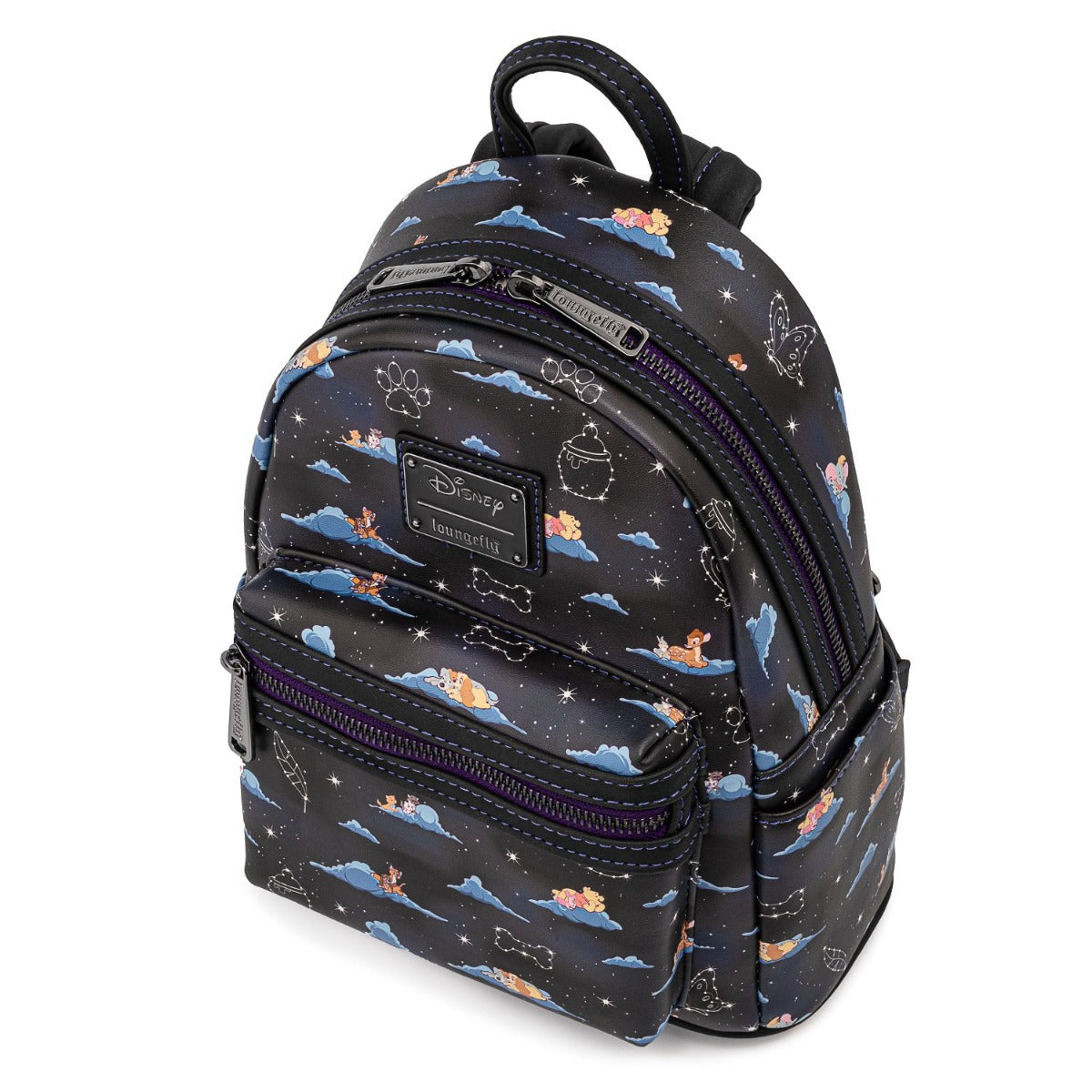 Loungefly Disney Classic Clouds AOP mini backpack top view