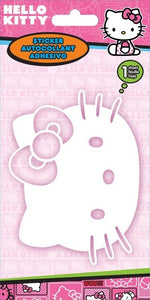 Hello Kitty head white sticker decal