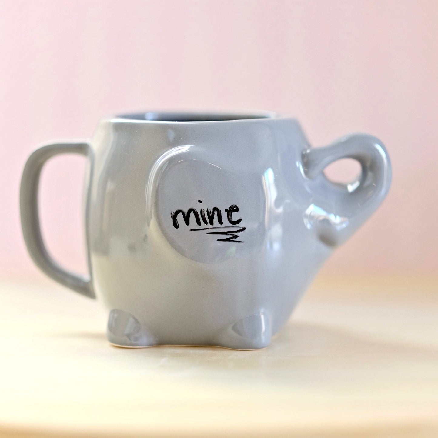 Paladone Gray Elephant Dry Erase Mug side