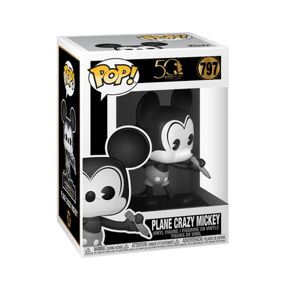 Funko POP Disney Archives 50th anniversary plane crazy mickey stock photo