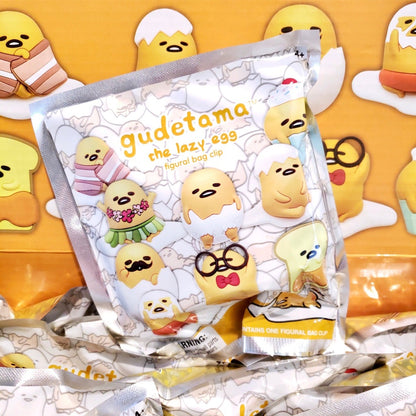 Sanrio Gudetama the Lazy Egg vinyl figural bag clip blind bag package