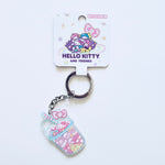 Loungefly Hello Kitty & Friends slush bubble drink acrylic keychain front