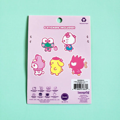 Loungefly Sanrio Friends Kawaii Sticker set back view