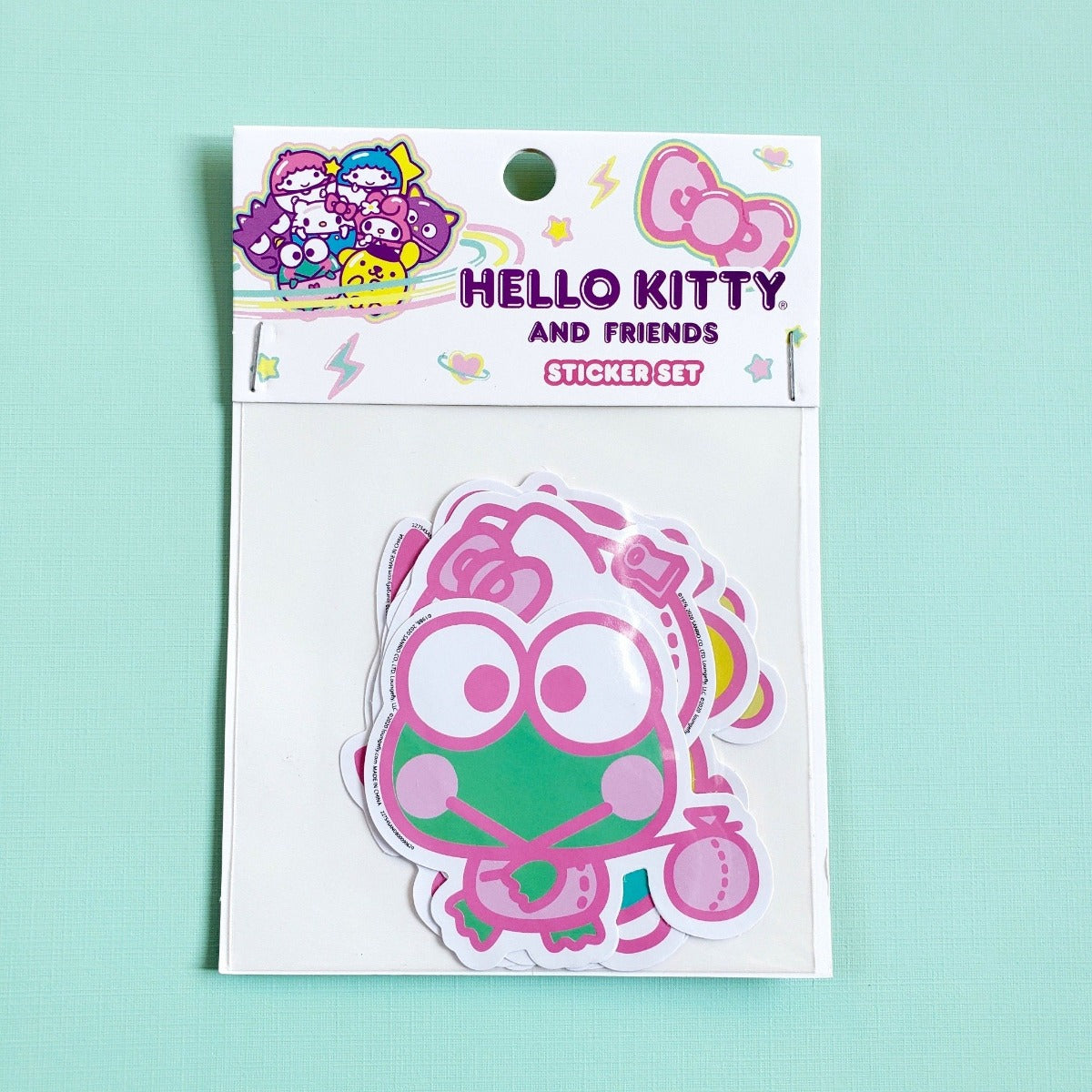 Loungefly Sanrio Friends Kawaii Sticker Set front view