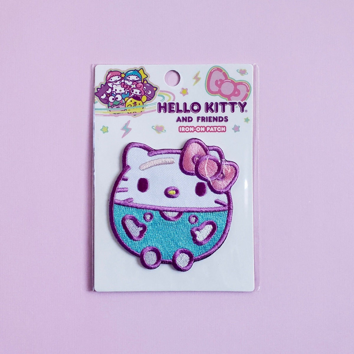 Loungefly x Hello Kitty and Friends Iron-On Patch: Hello Kitty Purple Bubble