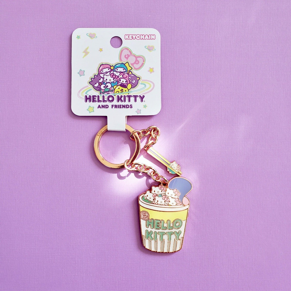 Loungefly Hello Kitty Cup O' Kitty enamel keychain