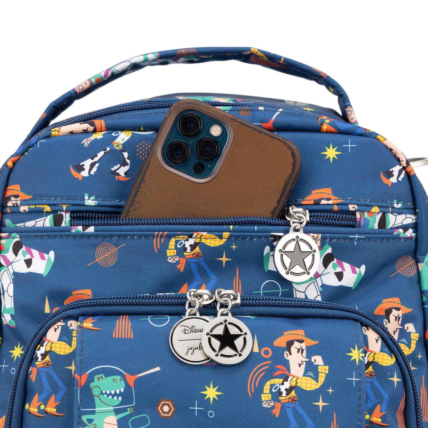 Jujube Disney Pixar Toy Story Be Right Back backpack small zippered pocket on top front