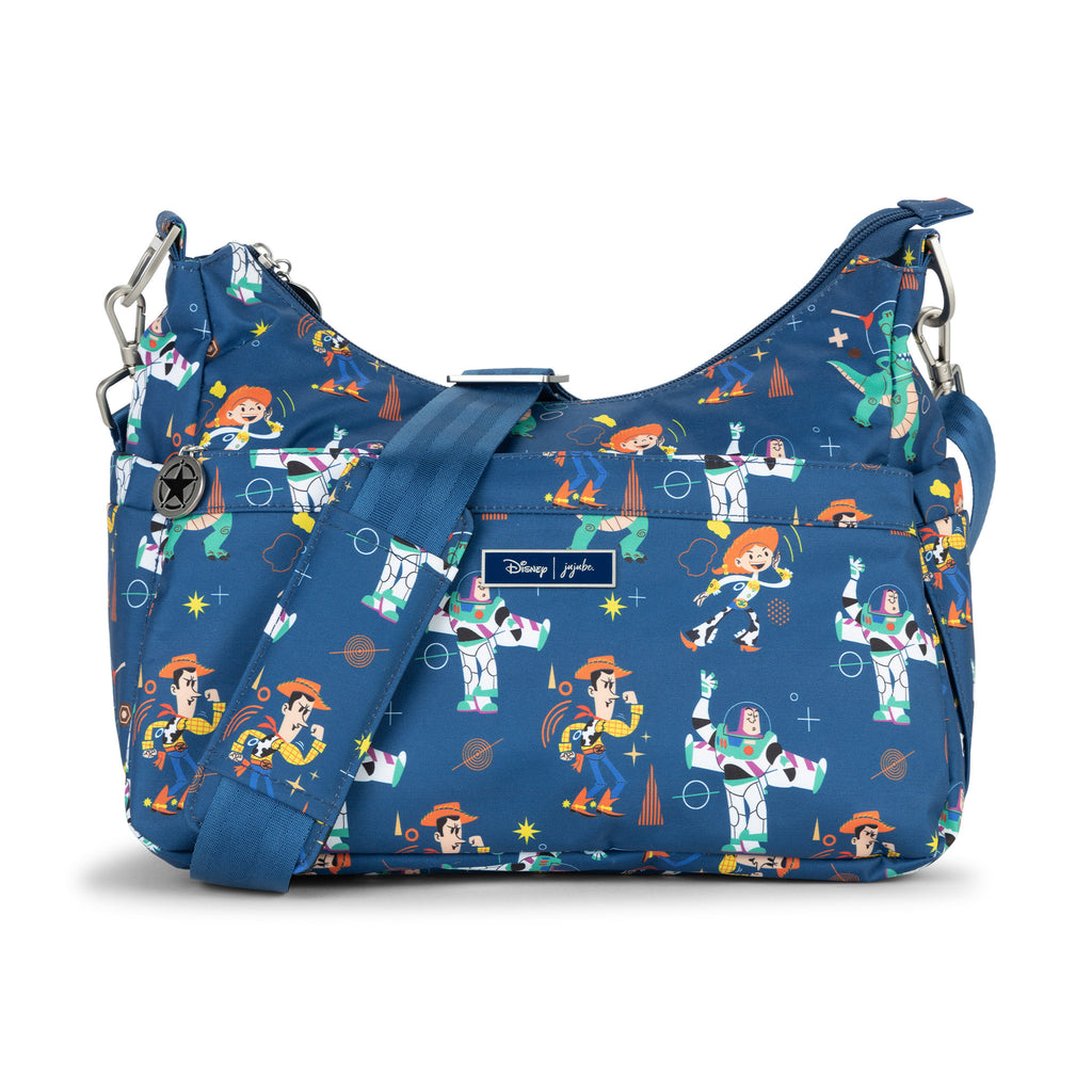 Jujube Disney Pixar HoboBe messenger bag front view