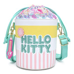 Loungefly Hello Kitty Cup O' Kitty bucket bag full front view