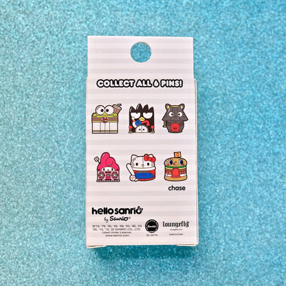 Loungefly Hello Sanrio blind box enamel pin back view