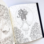 Luna hardcover coloring book fantasy moon garden coloring page