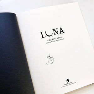 Luna coloring book front page