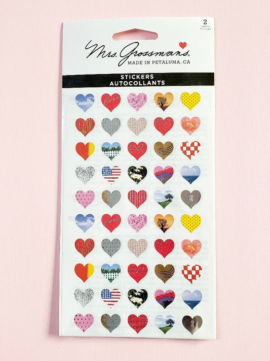 Mrs Grossman's small hearts stickers