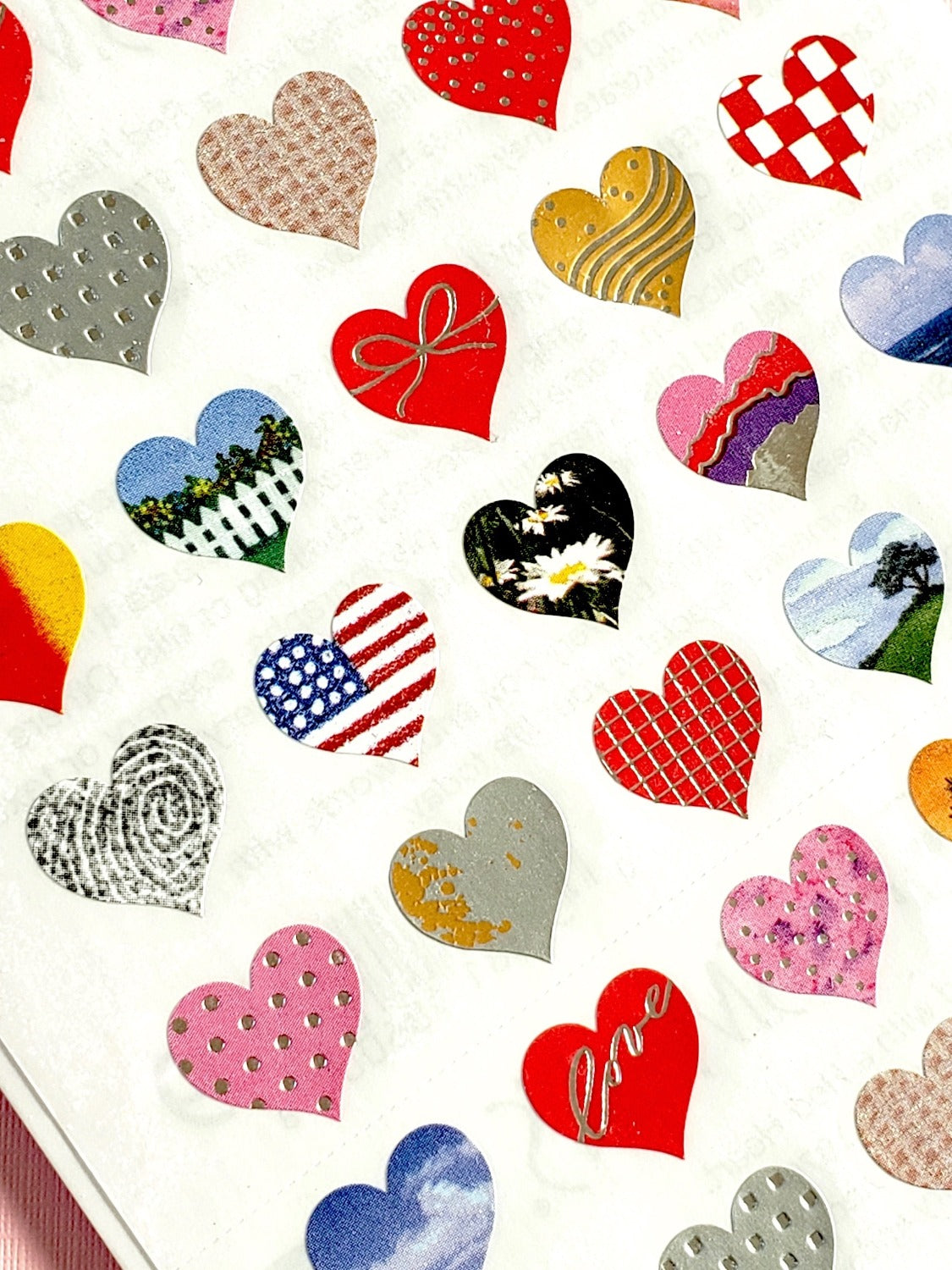Mrs Grossman's 25th anniversary hearts closeup