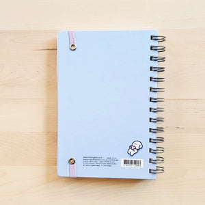 back cover of morning glory light blue scheduler