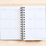 Morning Glory spiral bound hardcover scheduler year planning pages