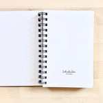 front inside page of morning glory light blue scheduler