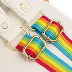 Loungefly Disney Minnie Mouse Sequin Rainbow mini backpack rainbow straps