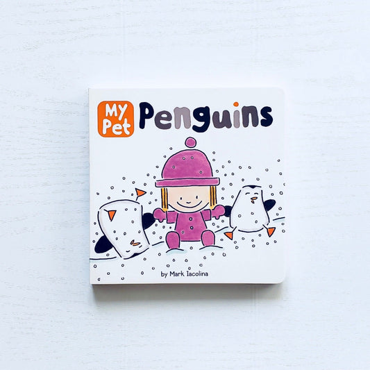 children's book about penguins on a white background